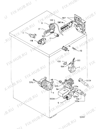 Взрыв-схема стиральной машины Zanussi FJ1506E - Схема узла Electrical equipment